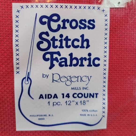 Aida 14 Count Lot of 8 Cross Stitch Fabric Cotton Asst Colors 12 x 18 Each - Picture 4 of 9